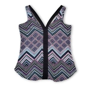 Candie's multicolored geometric print tank top, size XS